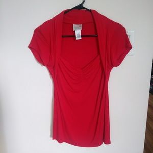 SOLD 🌟 Red Date Night Blouse 💋